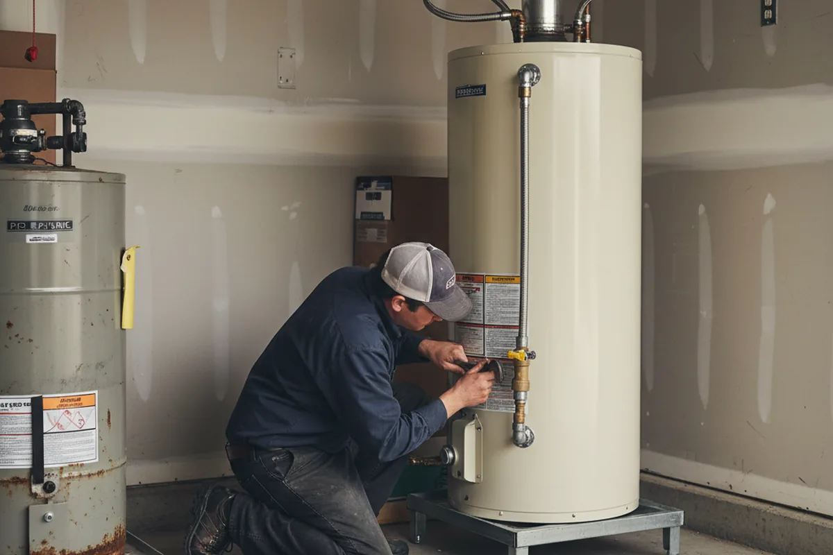 Water heater and shutoff valve replacement in Bountiful