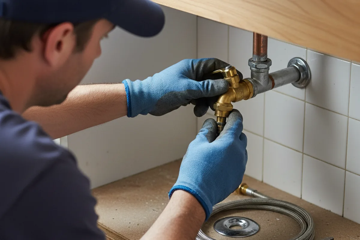 Shutoff valve and fitting work during Emergency Plumbing in Bountiful